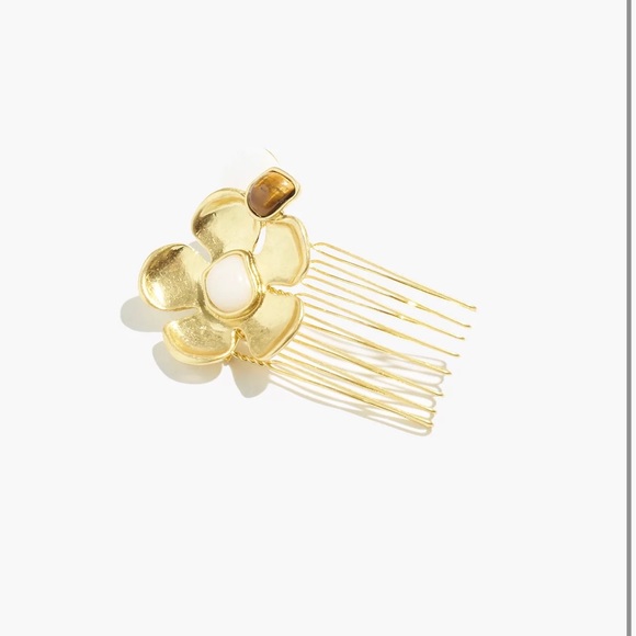 Madewell semiprecious flower hair comb main image 5